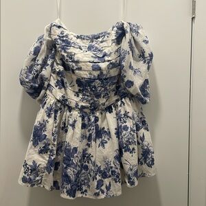 Blue and white Abercrombie and Fitch dress